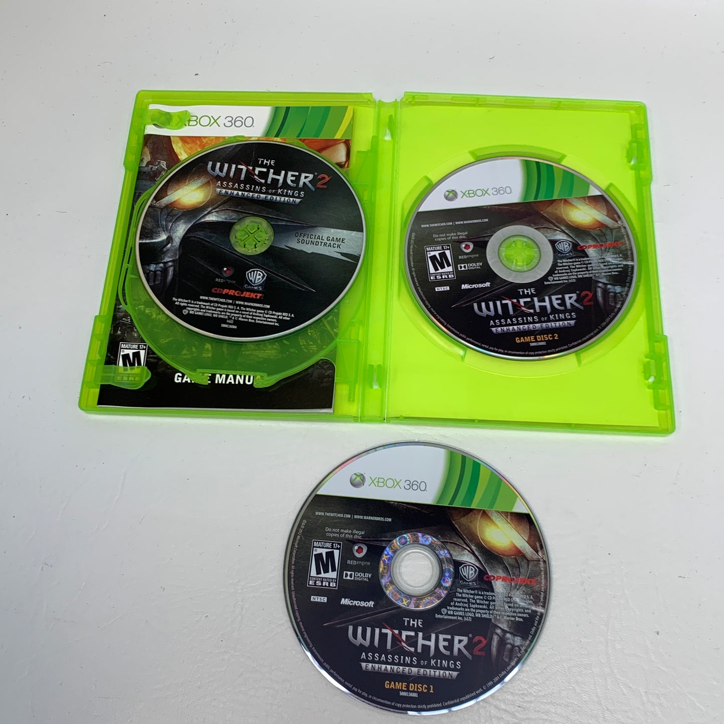 Witcher 2: Assassins of Kings: Enhanced Edition (Microsoft Xbox 360, 2012)