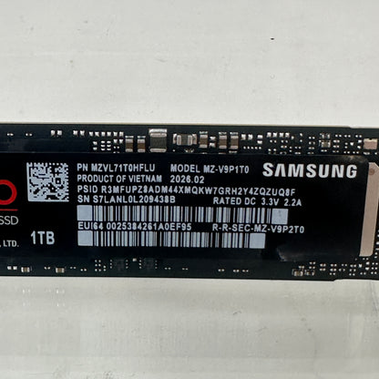 Samsung M.2 (2280) 990 Pro 1TB PCIe Gen 4.0 x4 SSD MZ-V9P1T0
