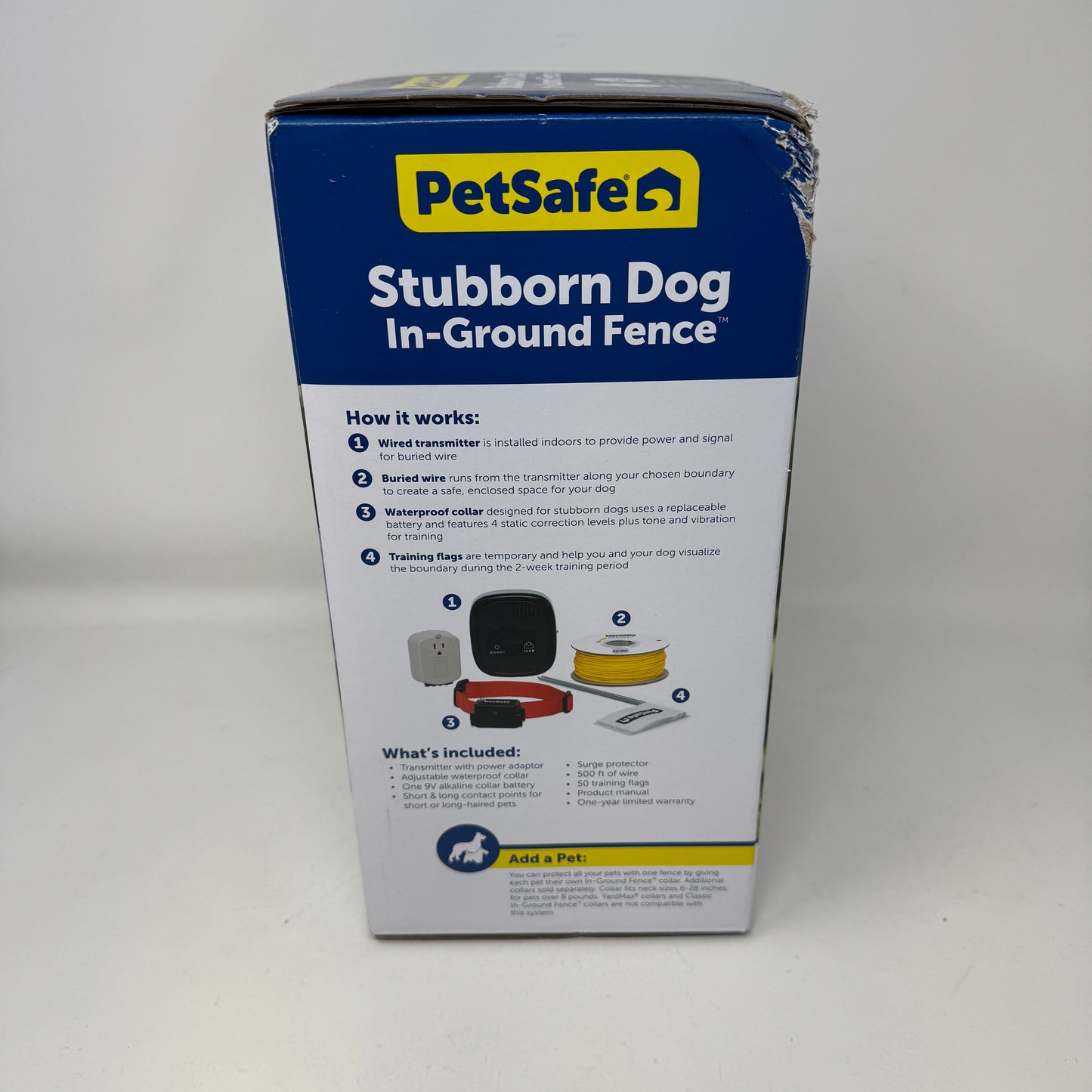New PetSafe Stubborn Dog In-Ground Fence PIG00-10777 Wired Electric CollarSystem