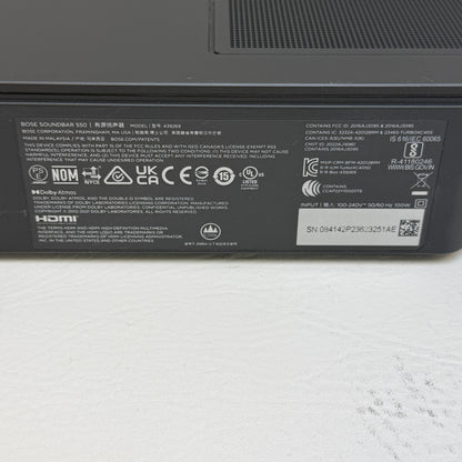 Bose Soundbar 550 Home Threater Speaker Black 439269