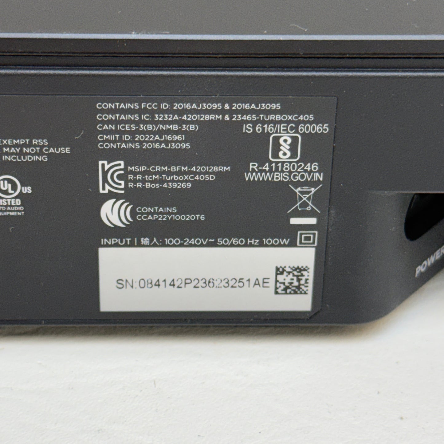 Bose Soundbar 550 Home Threater Speaker Black 439269