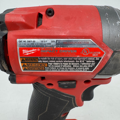 Milwaukee 2957-20 M18 FUEL 18V 1/4" Hex Impact Driver
