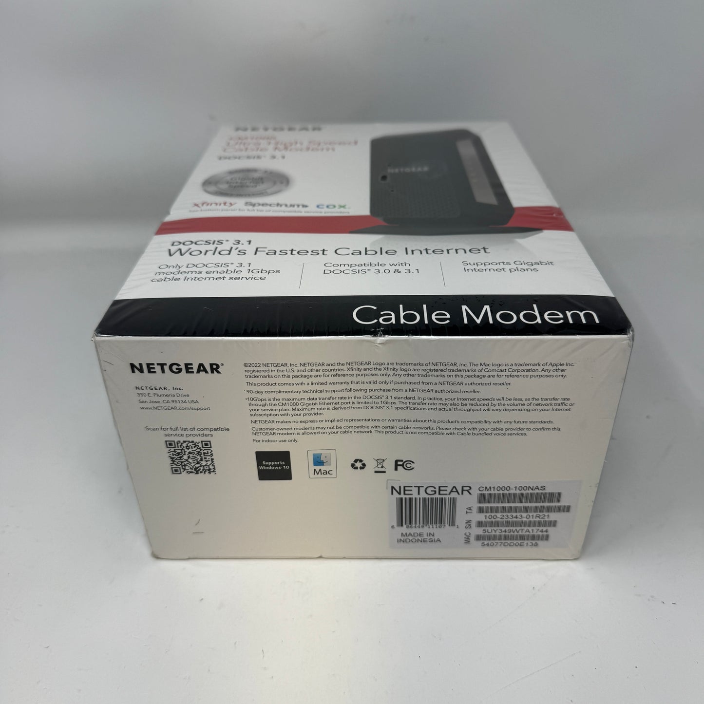 New CM1000 Ultra-High Speed Cable Modem DOCSIS 3.1 Gigabit