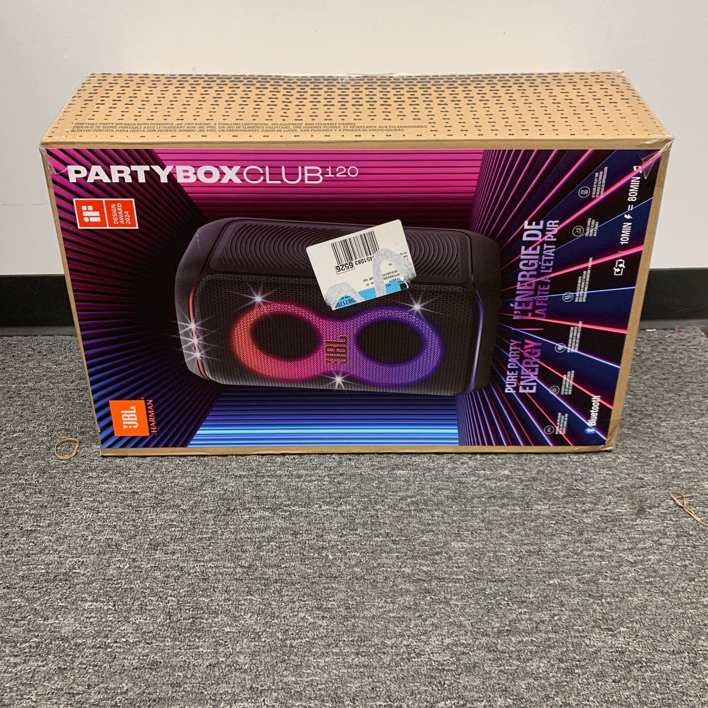 JBL PartyBox 120 Portable Party Speaker Black  JBLPBCLUB120AM