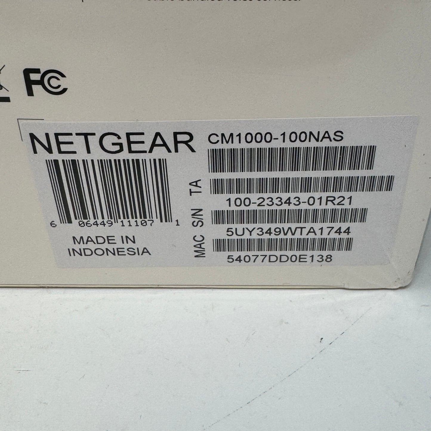 New CM1000 Ultra-High Speed Cable Modem DOCSIS 3.1 Gigabit