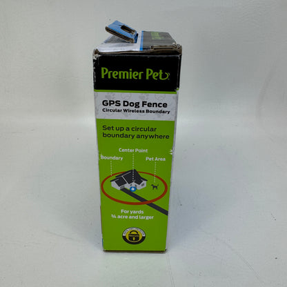 New Premier Pet GPS Dog Fence System Collar Circular Wireless Boundary GIF00-18024
