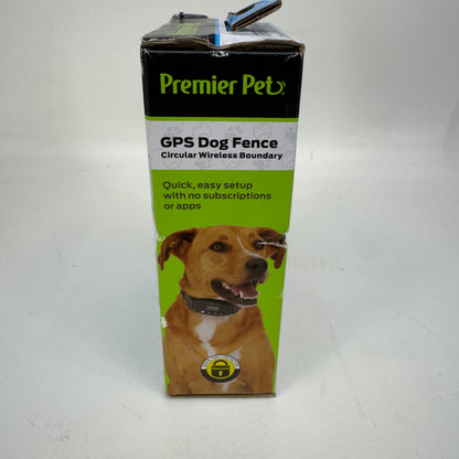 New Premier Pet GPS Dog Fence System Collar Circular Wireless Boundary GIF00-18024