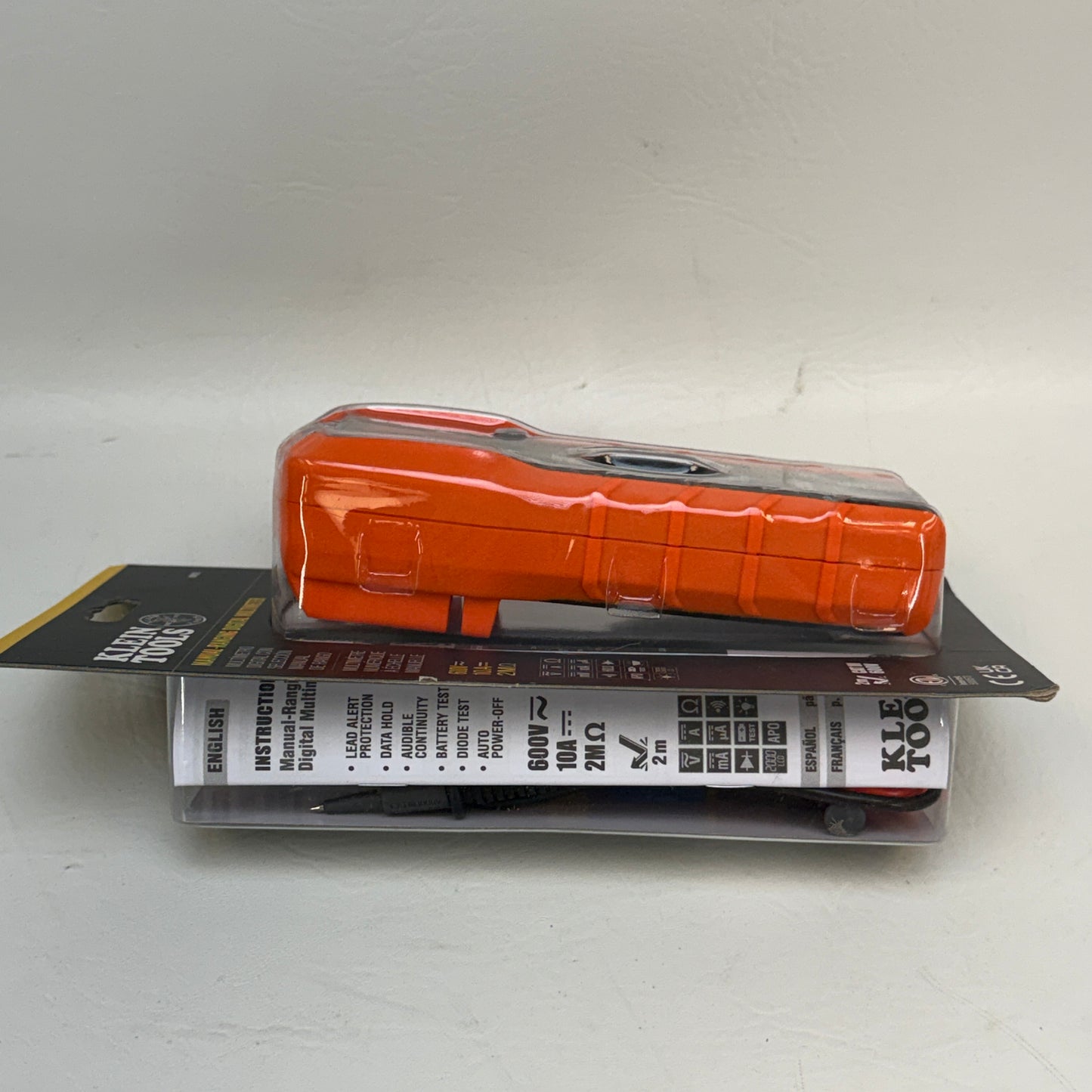 New Klein Tools MM325 Digital Multimeter Manual-Ranging 600V AC/DC