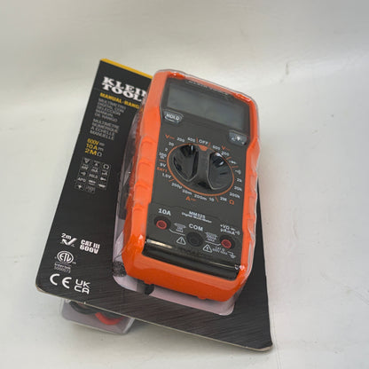 New Klein Tools MM325 Digital Multimeter Manual-Ranging 600V AC/DC