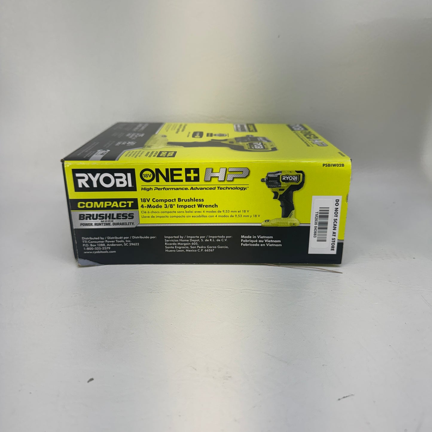 New Ryobi PSBIW02B 18V ONE+ HP Brushless Compact 3/8" Impact Wrench
