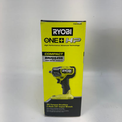 New Ryobi PSBIW02B 18V ONE+ HP Brushless Compact 3/8" Impact Wrench