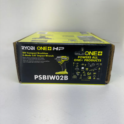 New Ryobi PSBIW02B 18V ONE+ HP Brushless Compact 3/8" Impact Wrench