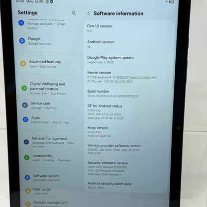 WiFi Only Samsung Galaxy Tab A9 Plus 11.0" 64GB Black SM-X210