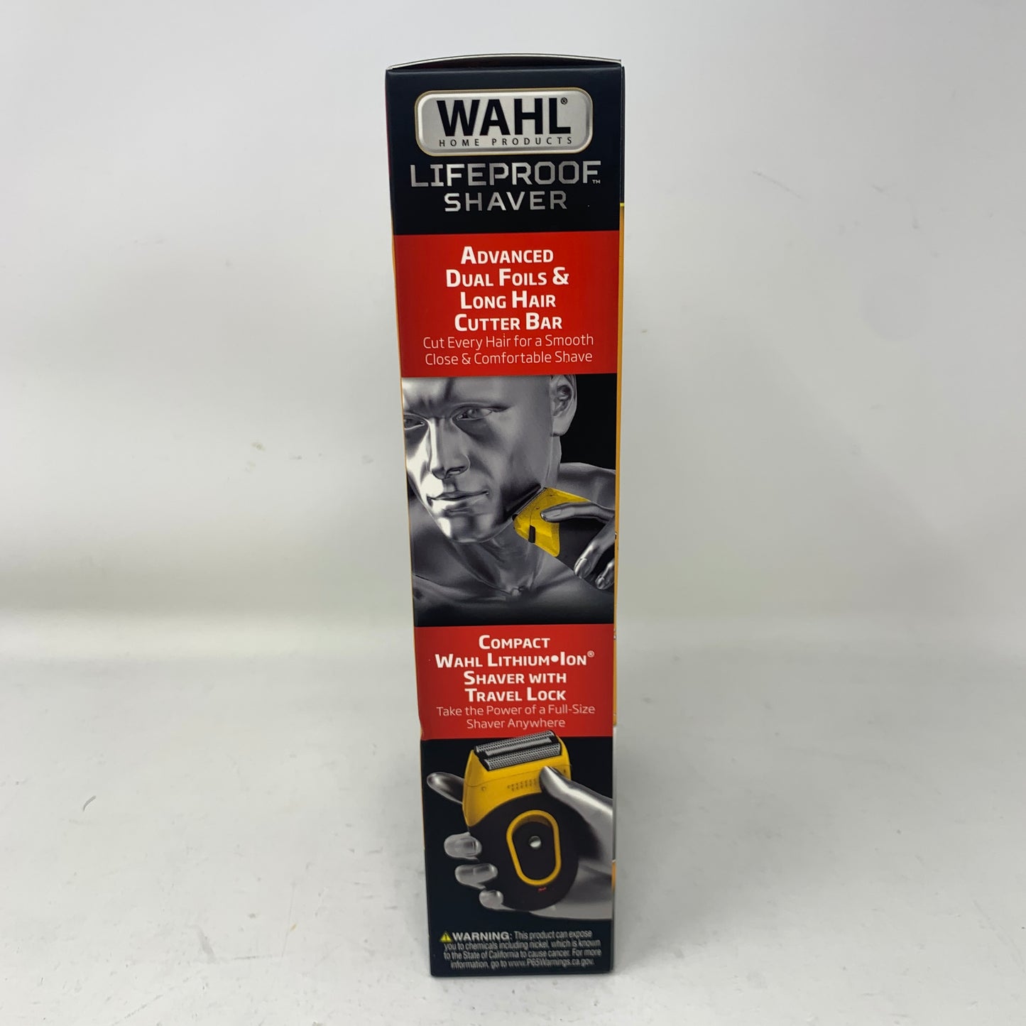 New Wahl LifeProof Shaver 318692 Black/Yellow Foil Shaver Waterproof