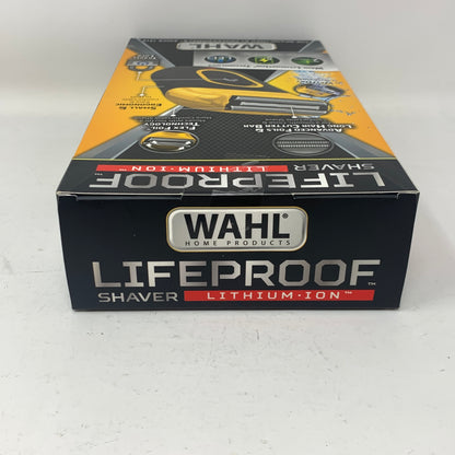 New Wahl LifeProof Shaver 318692 Black/Yellow Foil Shaver Waterproof