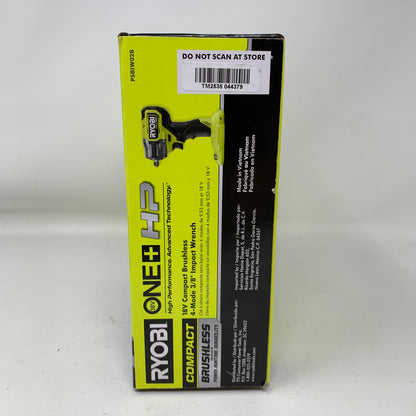 New Ryobi 18V ONE+ HP Brushless Compact 3/8" Impact Wrench 4-Mode PSBIW02B
