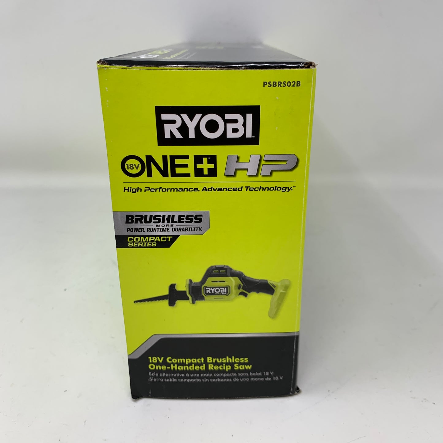 New Ryobi 18V ONE+ HP Brushless Compact One-Handed Reciprocating Saw PSBRS02B