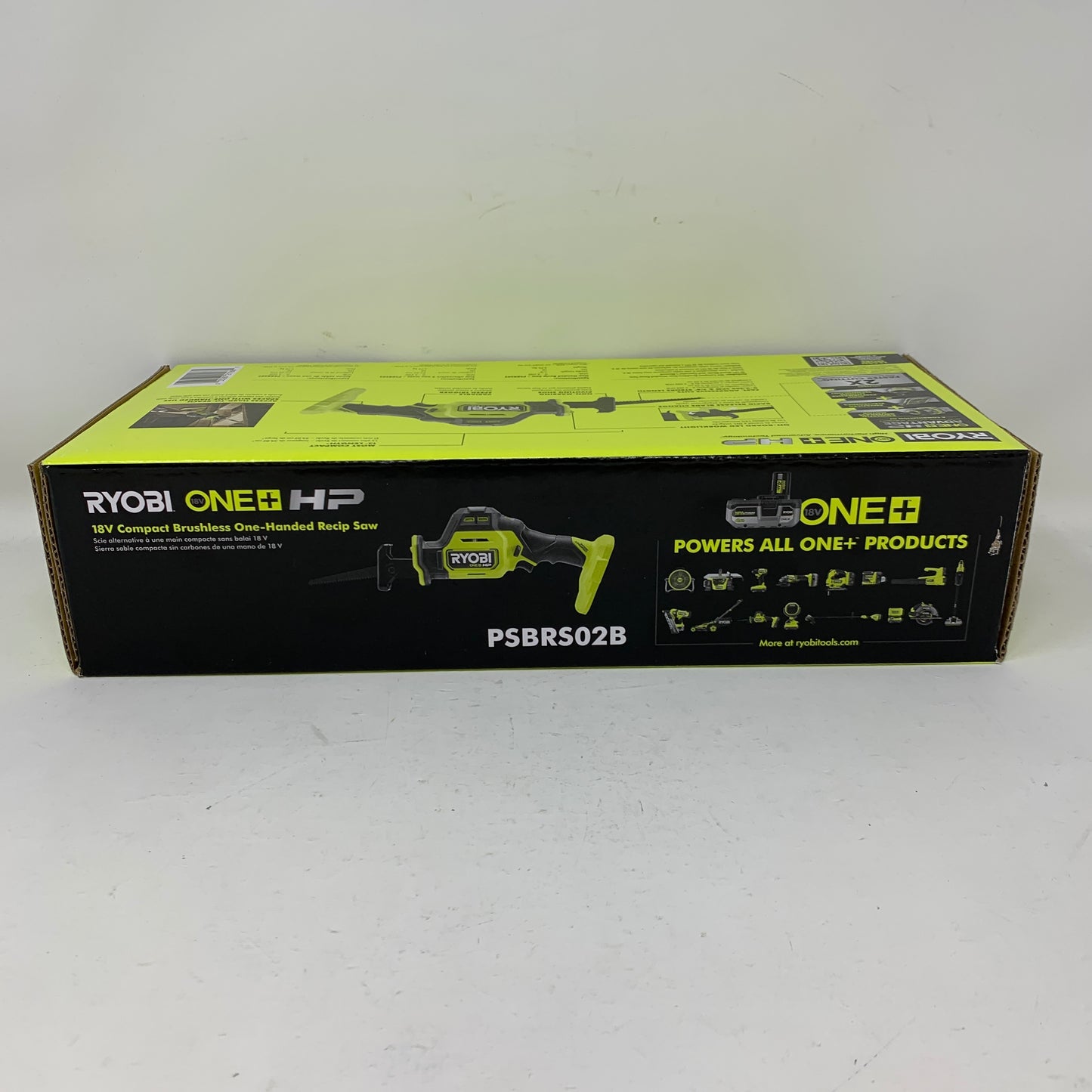 New Ryobi 18V ONE+ HP Brushless Compact One-Handed Reciprocating Saw PSBRS02B