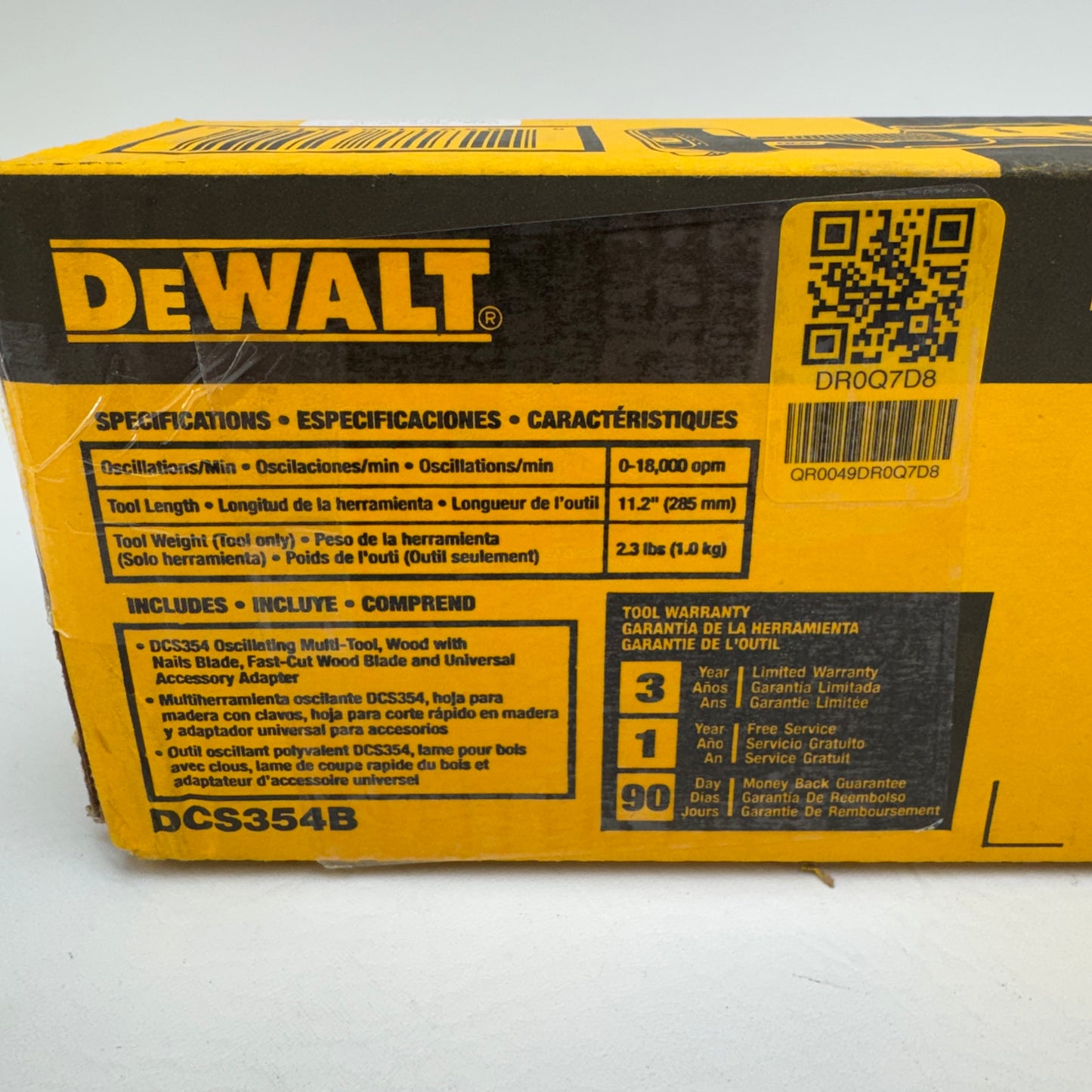 New DeWalt DCS354B ATOMIC 20V MAX Oscillating Multi-Tool Brushless Tool