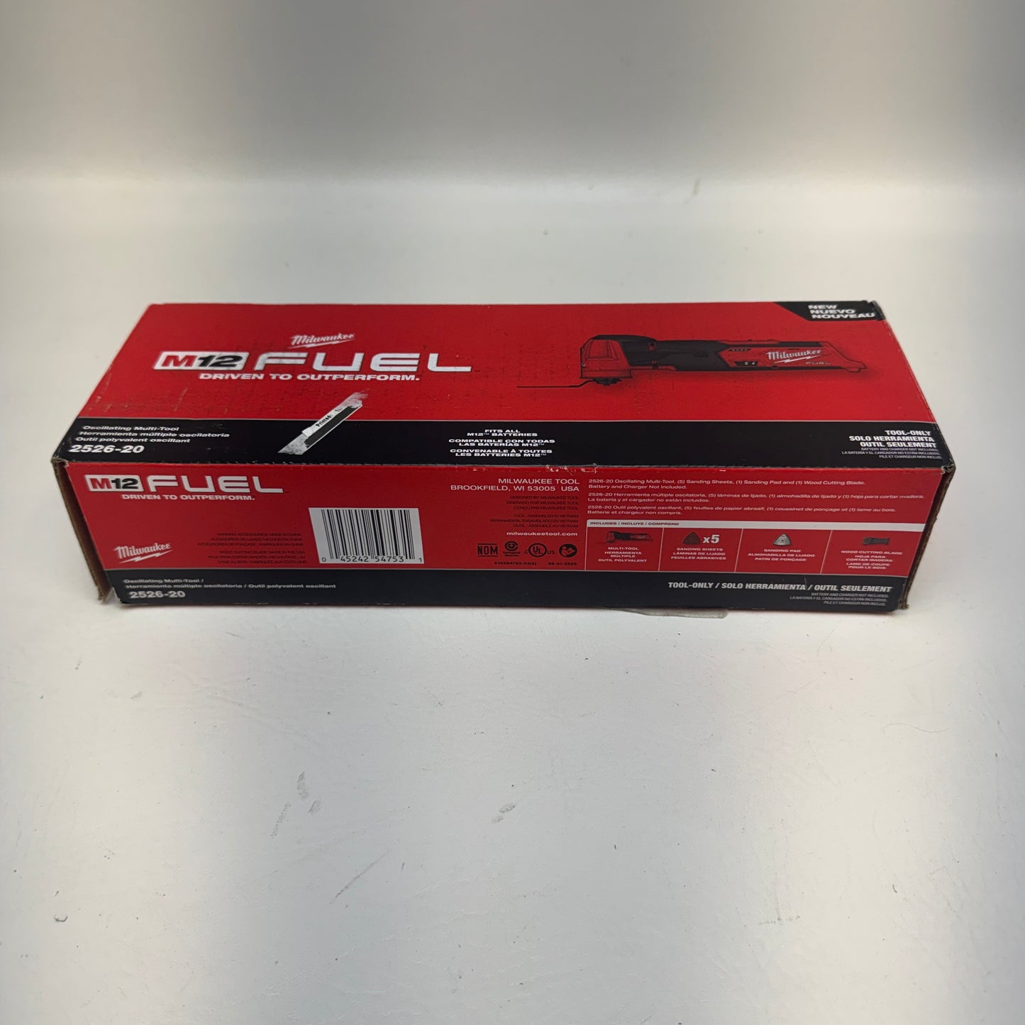New Milwaukee 2526-20 M12 FUEL 12V Oscillating Multi-Tool