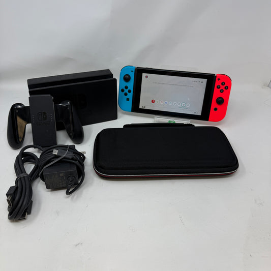 Nintendo Switch v2 Console Gaming System HAC-001(-01)  Red/Blue