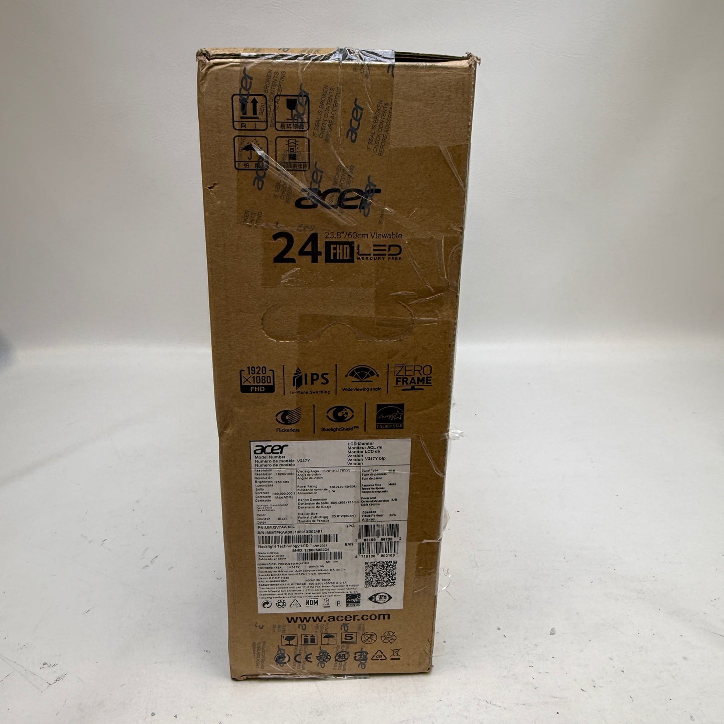New Acer 24" V247Y LCD with LED backlight IPS Business / Multimedia Monitor