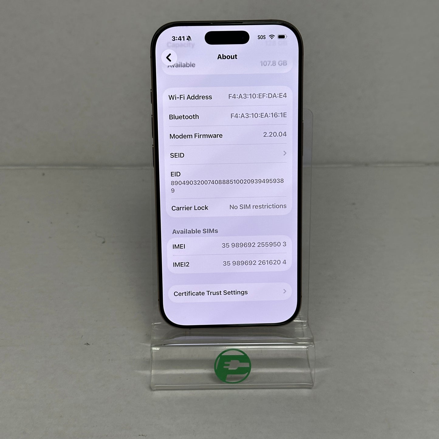 Factory Unlocked Apple iPhone 16 Pro 128GB Desert Titanium MYMC3LL/A