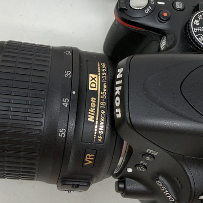 Nikon D5100 16.2MP DSLR Camera Bundle w/ AF-S 18-55mm VR Lens & Cables