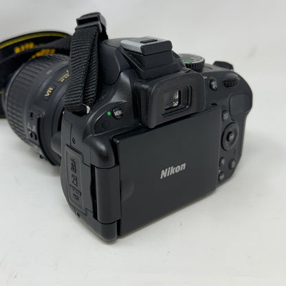 Nikon D5100 16.2MP DSLR Camera Bundle w/ AF-S 18-55mm VR Lens & Cables