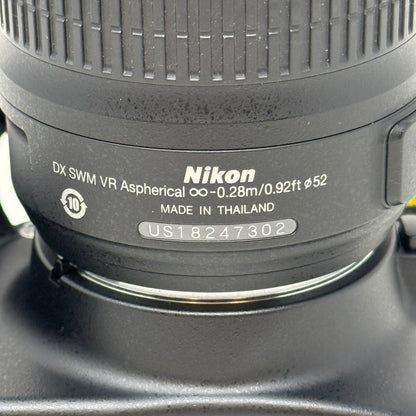 Nikon D5100 16.2MP DSLR Camera Bundle w/ AF-S 18-55mm VR Lens & Cables