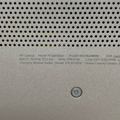 HP Laptop UU6LIRT 15.6" i5-8250U 1.6GHz 8GB RAM 128GB SSD