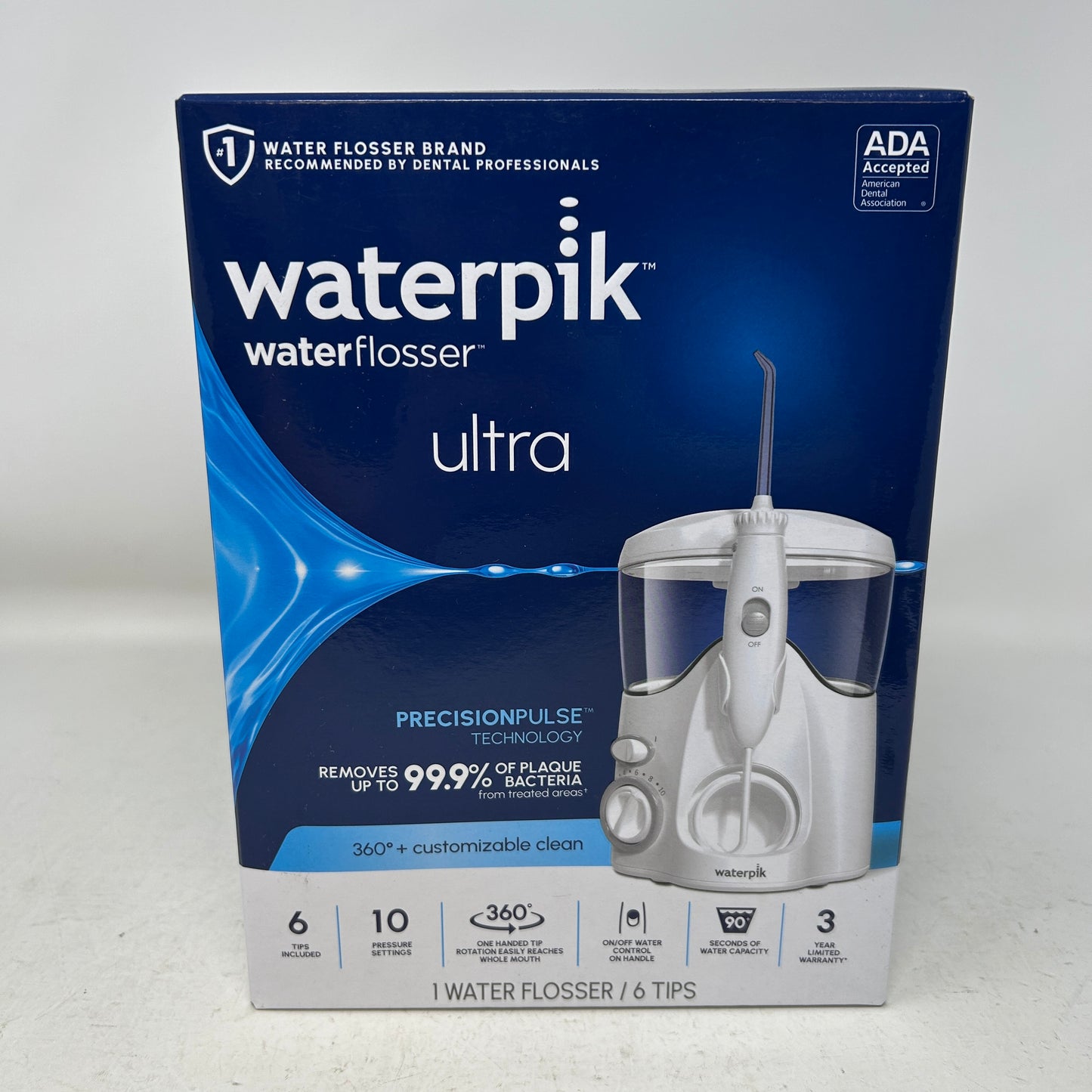 New Waterpik Ultra Water Flosser White WP-100 Dental Water Jet 10408420
