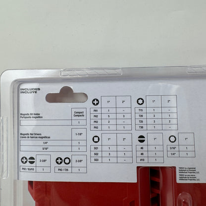 New Milwaukee Impact Duty Steel Screw Driver Drill Bit Set 40-Piece 48-32-4022