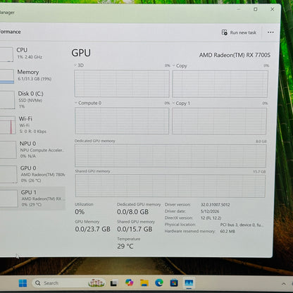 Framework Laptop 6 FRVR132 13.5" Ryzen 7 7840HS 3.8GHz 32GB RAM 1TB SSD