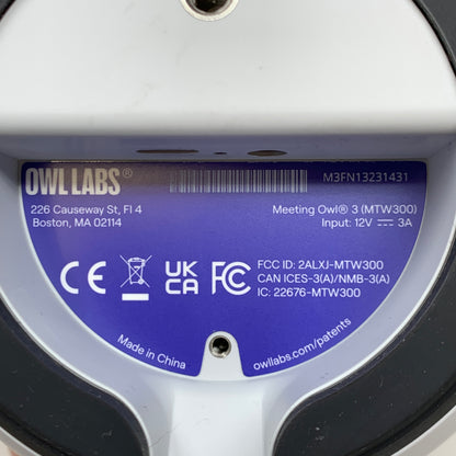 Owl Labs Meeting Owl 3 Video Conferencing Camera MTW300