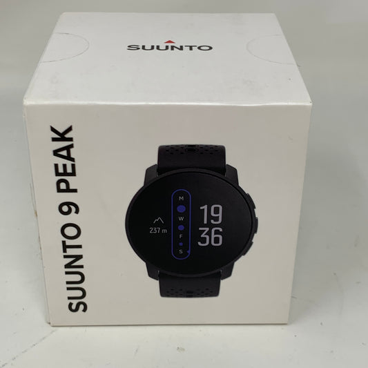 Suunto 9 Peak 43mm GPS Smartwatch Activity Tracker Black Stainless Steel 