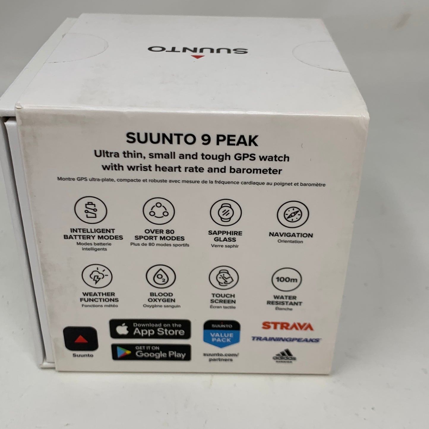 Suunto 9 Peak 43mm GPS Smartwatch Activity Tracker Black Stainless Steel 