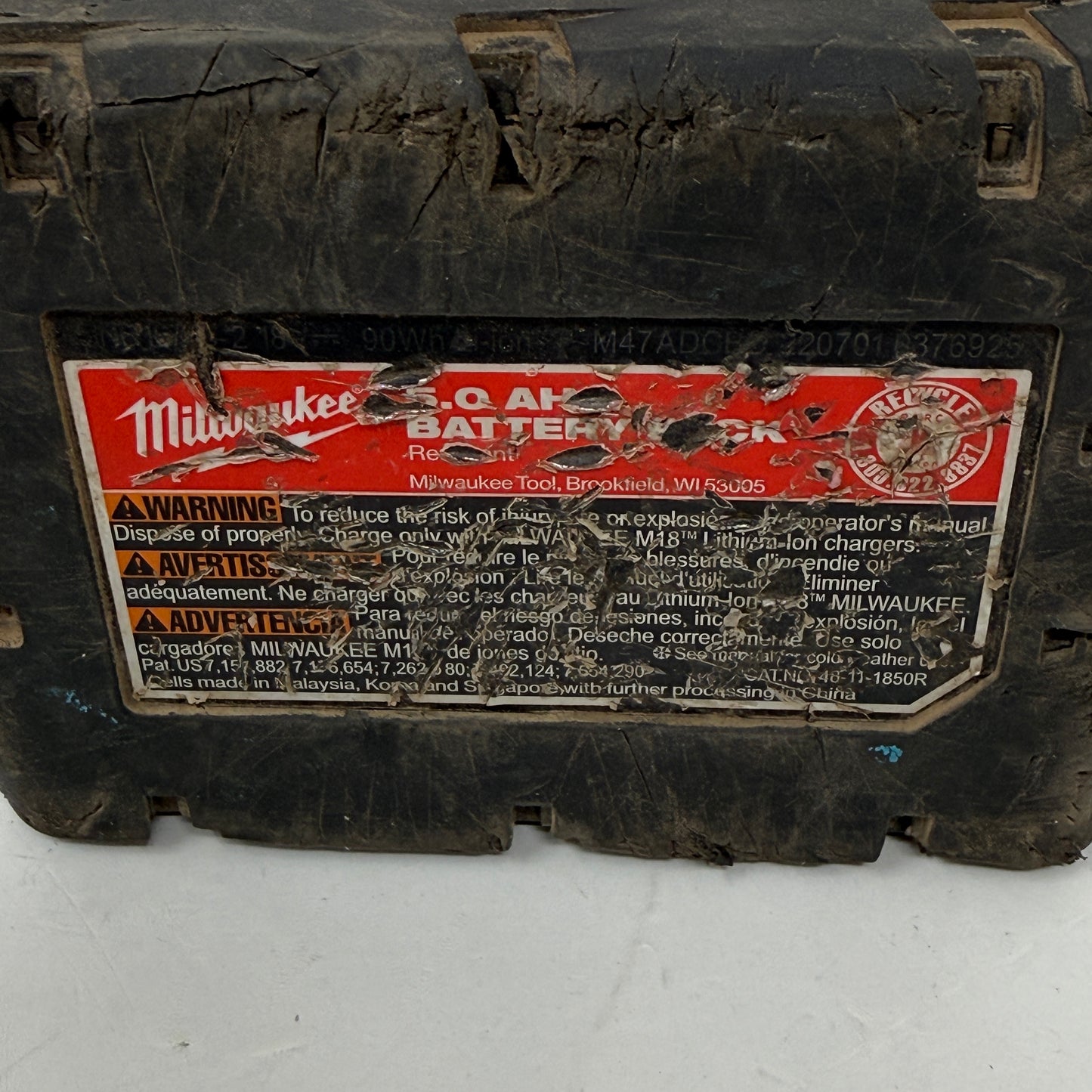 Milkwaukee 48-11-1850R  Power Tool Battery