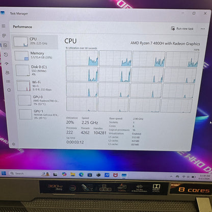 Asus Rog strix G513 Ryzen 7 4800H 2.9GHz 16GB RAM 512GB SSD GeForce RTX 3050 Ti