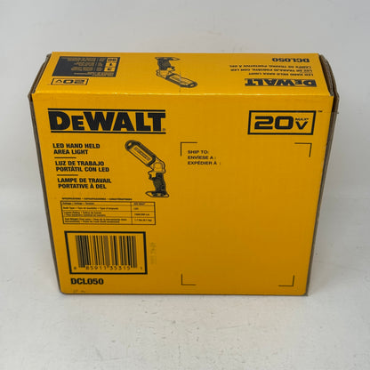 New Dewalt DCL050 20V MAX LED Hand Held Area Light