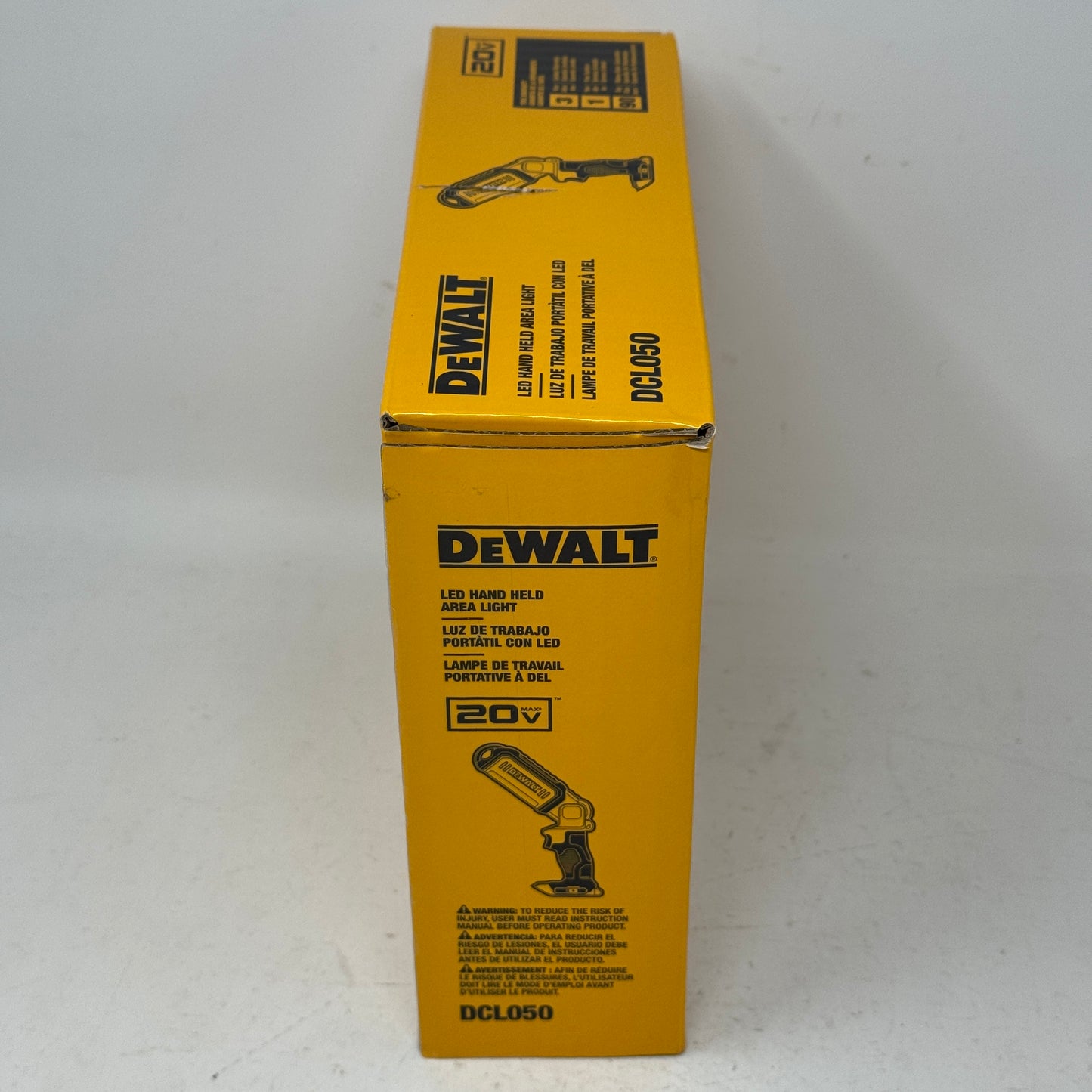 New Dewalt DCL050 20V MAX LED Hand Held Area Light