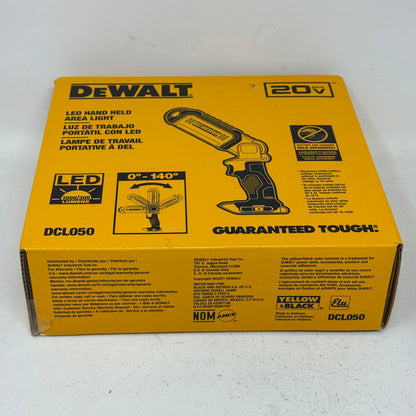 New Dewalt DCL050 20V MAX LED Hand Held Area Light
