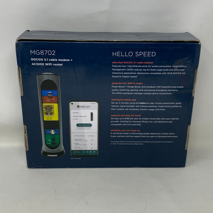 Motorola MG8702 Ultra-Fast DOCSIS 3.1 Cable Modem + AC3200 Dual-Band WiFi Router