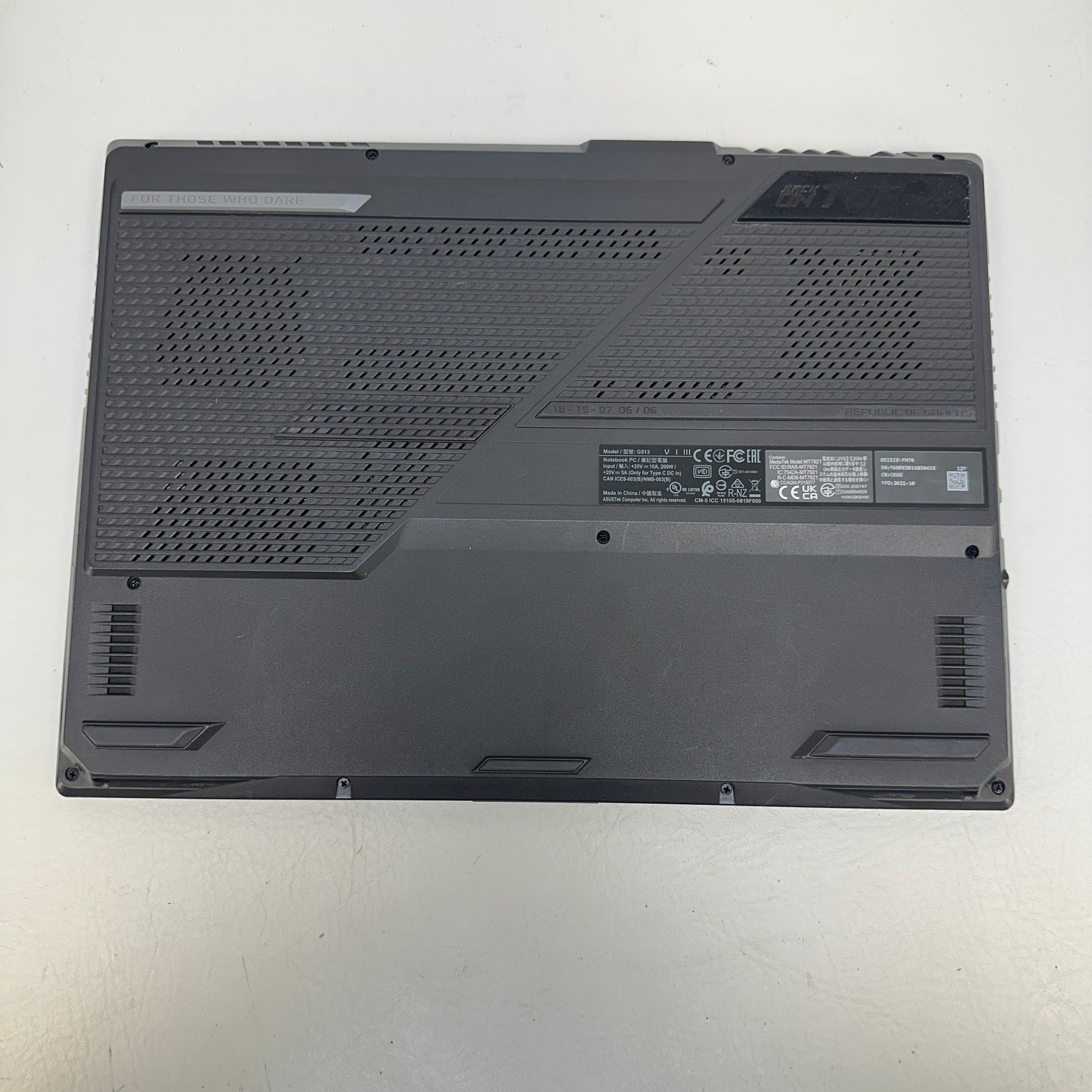 Asus Rog strix G513 Ryzen 7 4800H 2.9GHz 16GB RAM 512GB SSD GeForce RTX 3050 Ti