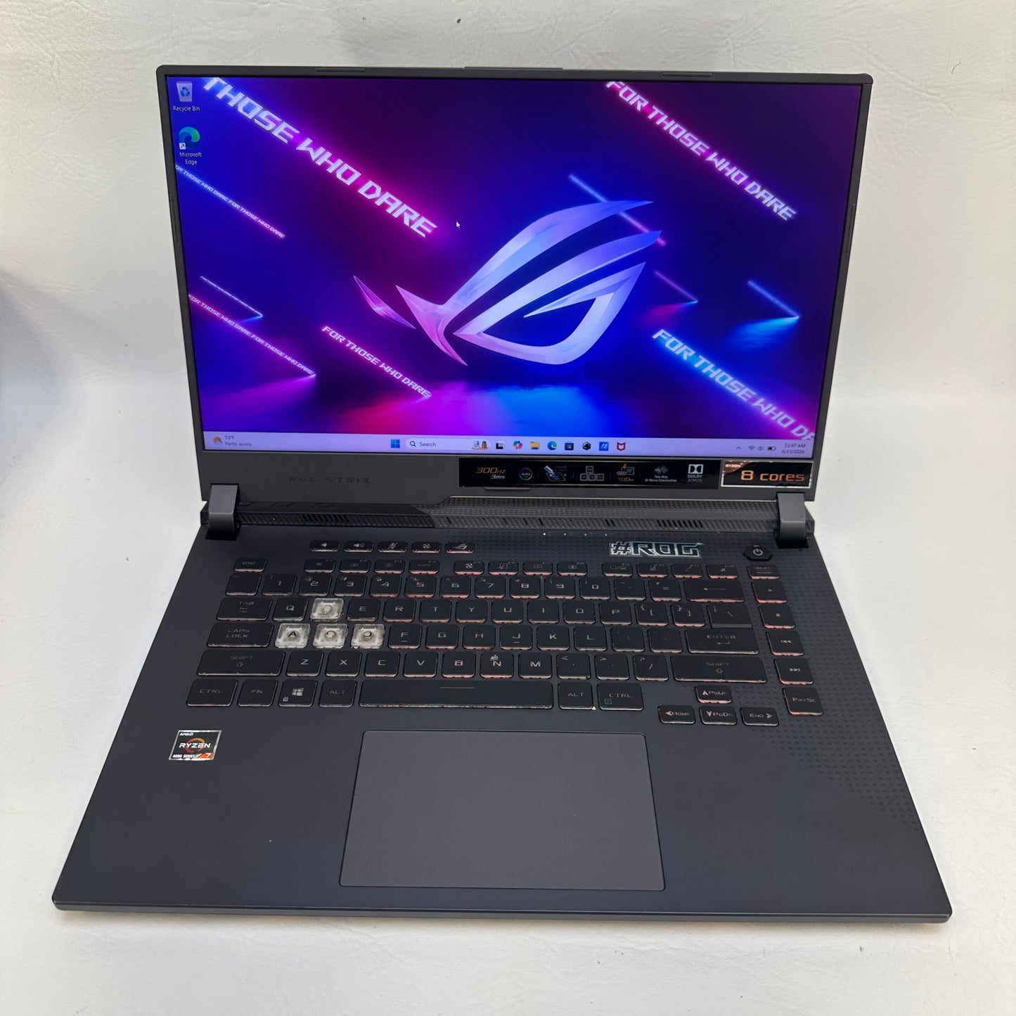 Asus Rog strix G513 Ryzen 7 4800H 2.9GHz 16GB RAM 512GB SSD GeForce RTX 3050 Ti