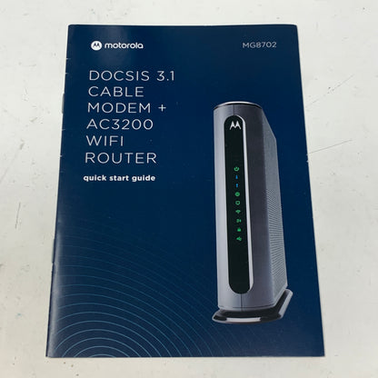 Motorola MG8702 Ultra-Fast DOCSIS 3.1 Cable Modem + AC3200 Dual-Band WiFi Router