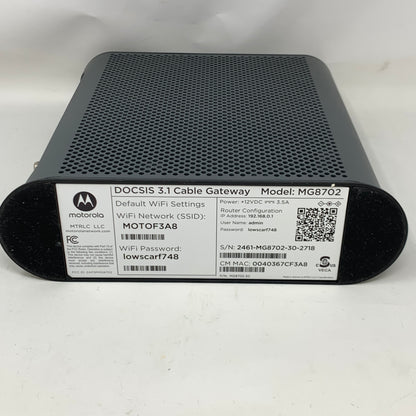 Motorola MG8702 Ultra-Fast DOCSIS 3.1 Cable Modem + AC3200 Dual-Band WiFi Router