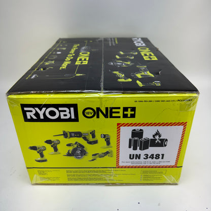 New Ryobi PCL1600K2 18V Cordless 6-Tool Combo Kit  Battery & Charger