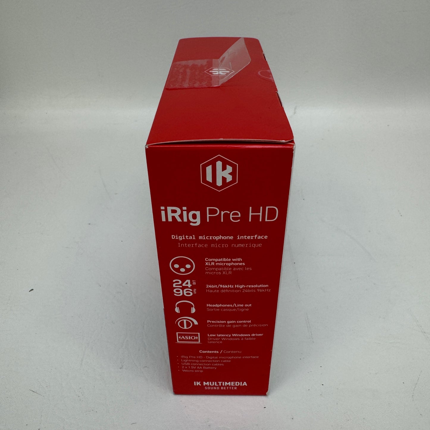 New IK Multimedia iRig Pre HD High-Def Digital Mic Interface 24-bit/96kHz XLR