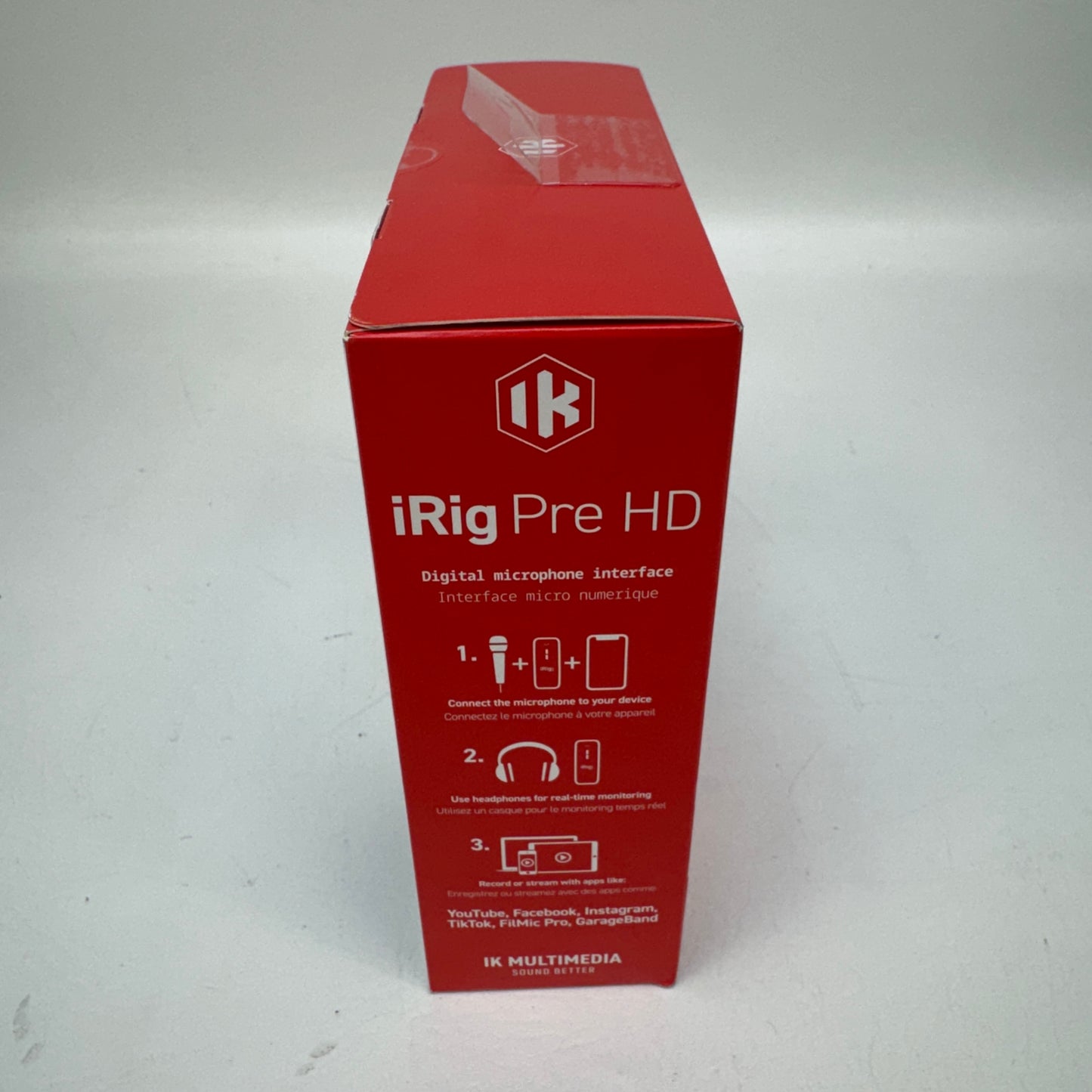 New IK Multimedia iRig Pre HD High-Def Digital Mic Interface 24-bit/96kHz XLR